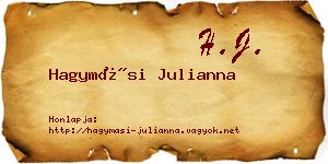 Hagymási Julianna névjegykártya